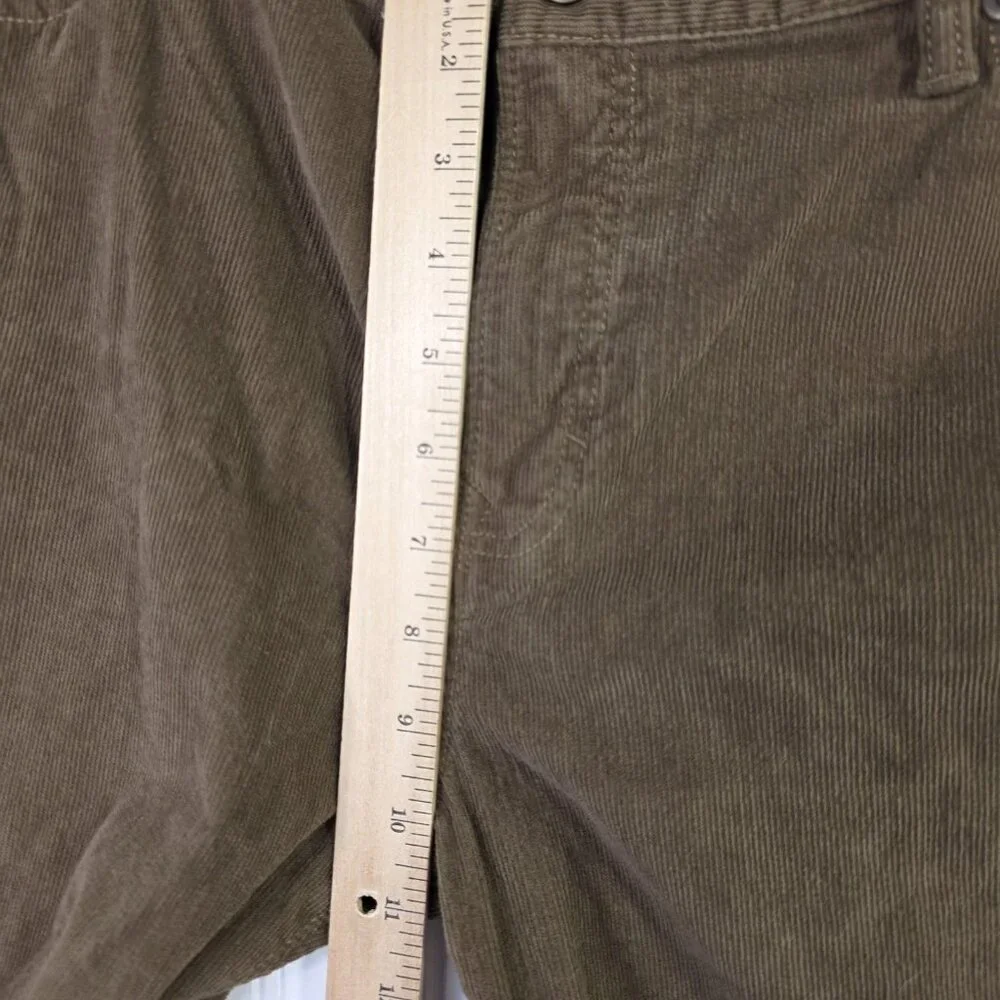 Banana Republic Corduroy Pant Men 35x36 Actual 35x34 Brown Slim Straight Stretch